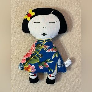 {Shanghai Tang} Cloth Doll - approximately 11” 💙